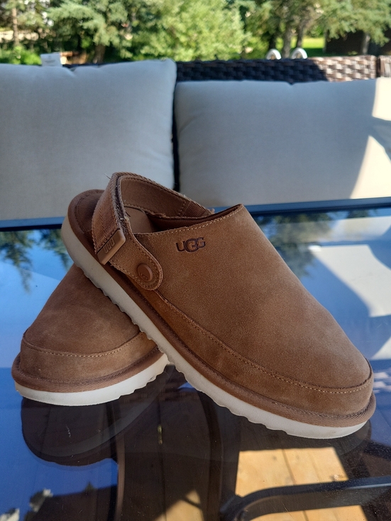UGG Shoes - UGG Chestnut Suede Slip-On Clog with Backstrap